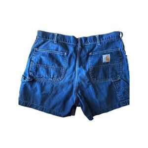 Carhartt 35” Blue Denim Carpenter Work Shorts